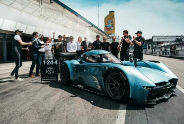 This electric car breaks a record on the Hockenheim circuit