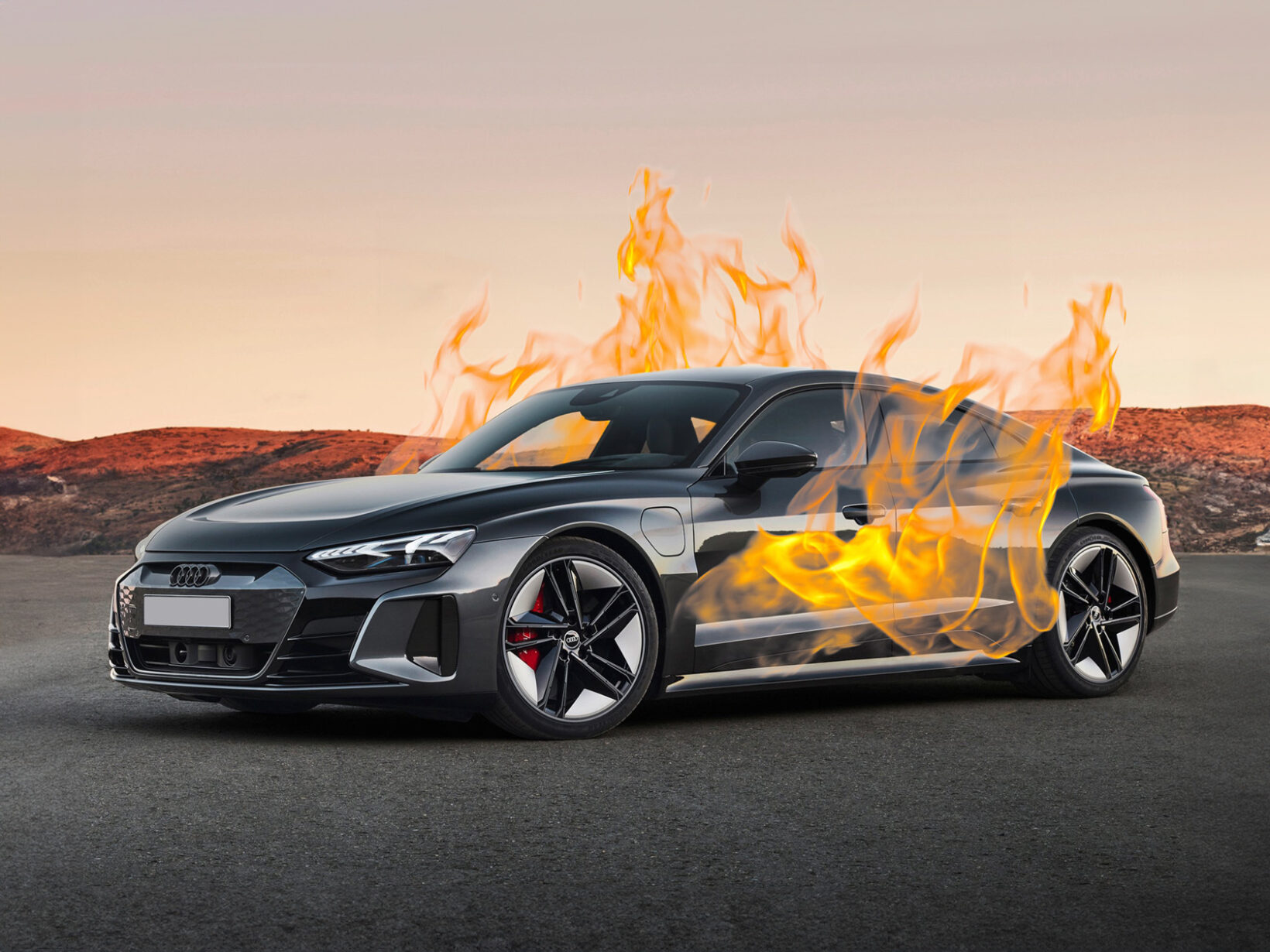 This electric car priced over 100,000 euros may be at risk of catching fire