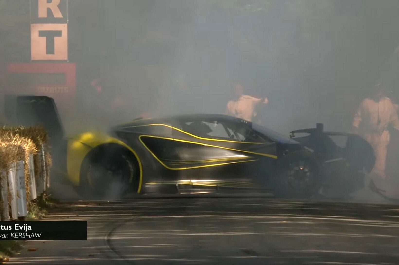 Crash: Big Failure for Lotus Electric Supercar at Goodwood Festival of Speed